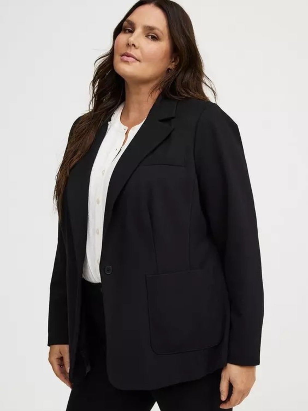 Torrid size 1 Black Ponte Blazer